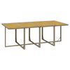 vidaXL Ensemble &agrave; manger de jardin et coussins 9 pcs Poly rotin Beige
