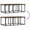 vidaXL Table basse ch&ecirc;ne fum&eacute; 100x50x35,5 cm bois d'ing&eacute;nierie