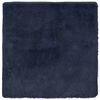vidaXL Tapis shaggy &agrave; poils longs NAVARRA bleu marine 160x160 cm