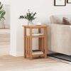 vidaXL Table d'appoint avec &eacute;tag&egrave;re &agrave; revues Ch&ecirc;ne massif 27x35x55 cm