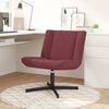vidaXL Chaise pivotante Bordeaux 63 x 75 x 76 cm tissu