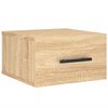 vidaXL Table de chevet murale ch&ecirc;ne sonoma 35x35x20 cm