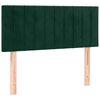 vidaXL T&ecirc;te de lit &agrave; LED Vert fonc&eacute; 100x5x78/88 cm Velours