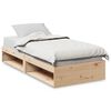 vidaXL Lit de jour sans matelas 90x200 cm bois de pin massif