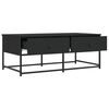 vidaXL Table basse noir 100x51x40 cm bois d'ing&eacute;nierie