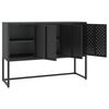 vidaXL Buffet Noir 105x35x75 cm Acier