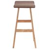 vidaXL Tabourets de bar lot de 2 taupe tissu