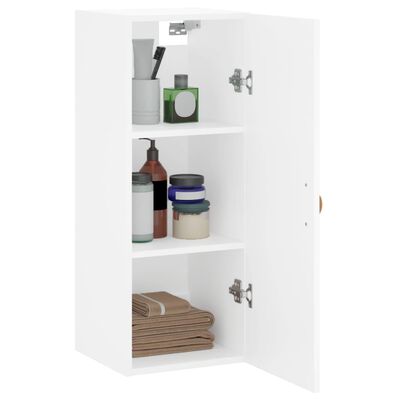 vidaXL Armoire murale blanc 34,5x34x90 cm