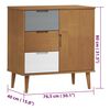 vidaXL Buffet MOLDE Marron 76,5x40x80 cm Bois massif de pin