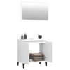 vidaXL Ensemble de meubles de salle de bain 2 pcs blanc brillant