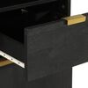 vidaXL Ensemble de meubles salle de bain 3 pcs noir bois d'ing&eacute;nierie