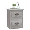 vidaXL Tables de chevet murales 2 pcs sonoma gris 41,5x36x53 cm