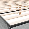 vidaXL Cadre de lit sans matelas sonoma gris 150x200 cm