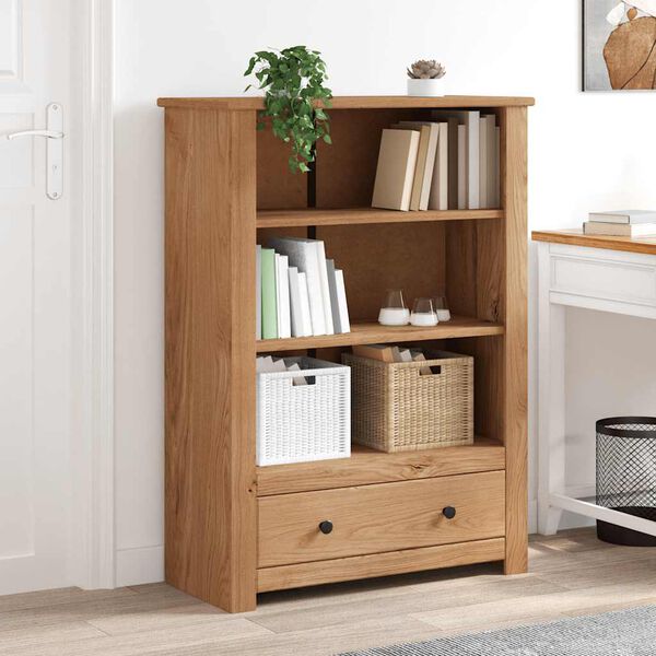 vidaXL Biblioth&egrave;que 80x35x110 cm Bois de pin massif Assortiment Panama