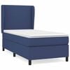 vidaXL Sommier &agrave; lattes de lit avec matelas Bleu 80x200 cm Tissu