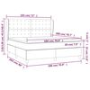 vidaXL Sommier &agrave; lattes de lit avec matelas Bleu 180x200 cm Tissu