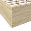 vidaXL Cadre de lit sans matelas ch&ecirc;ne sonoma 120x200 cm