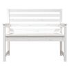vidaXL Banc de jardin blanc 109x48x91,5 cm bois massif de pin
