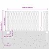 vidaXL Cl&ocirc;ture avec poteau Gris 0,6 x 25 m Acier et PVC