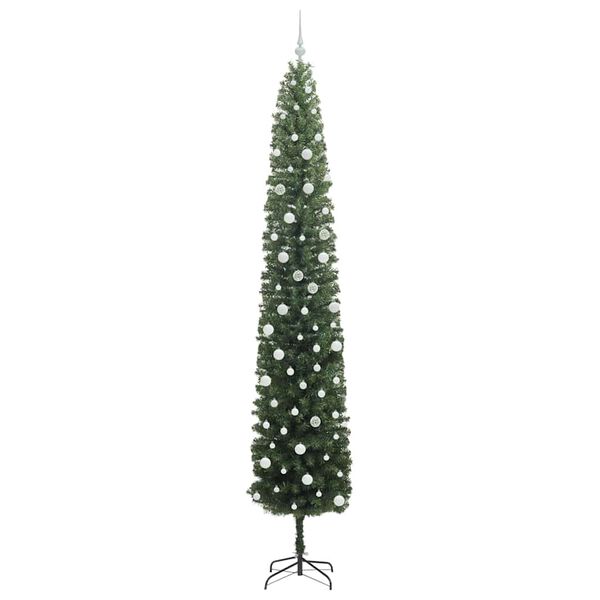 vidaXL Sapin de Noël artificiel Vert 300 cm PVC et acier et plastique