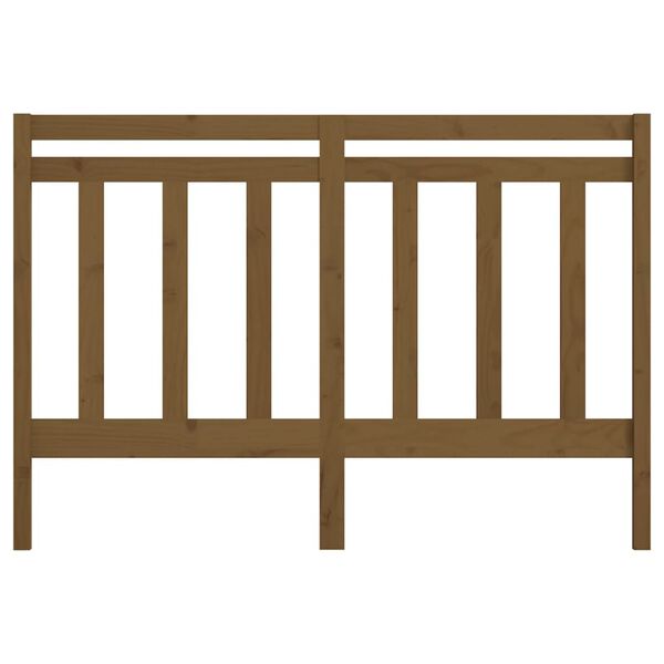 vidaXL T&ecirc;te de lit Marron miel 141x4x100 cm Bois massif de pin
