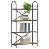 vidaXL &Eacute;tag&egrave;re Ch&ecirc;ne fum&eacute; 80 x 30 x 146 cm Bois d'ing&eacute;nierie