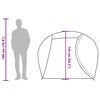 vidaXL Tente de camping &agrave; d&ocirc;me 4 personnes vert imperm&eacute;able