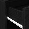 vidaXL Armoire de rangement avec roue Ch&ecirc;ne noir 46 x 36 x 59 cm