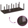 vidaXL Ensemble de salle &agrave; manger pour jardin 11 pcs Marron