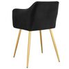 vidaXL Chaises &agrave; manger lot de 4 Noir Velours
