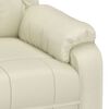 vidaXL Fauteuil de massage Cr&egrave;me Similicuir