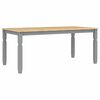 vidaXL Ensemble &agrave; manger Panama 7 pcs gris bois de pin massif