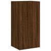vidaXL Unit&eacute;s murales TV avec LED 4 pcs ch&ecirc;ne marron bois d'ing&eacute;nierie