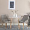 Venture Home Chaises &agrave; manger lot de 2 Plaza polyester gris et naturel