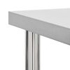 vidaXL Table de travail de cuisine avec roues 60x45x85 cm Inox