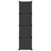 vidaXL Cubes de rangement 12 pcs avec portes noir PP