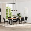 vidaXL Chaises &agrave; manger lot de 6 noir velours