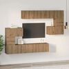 vidaXL Ensemble meuble TV 8 pcs Ch&ecirc;ne artisanal Bois d'ing&eacute;nierie