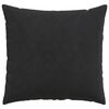 vidaXL Coussins de canap&eacute; 2 pcs Noir 50 x 50 cm