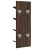 vidaXL Biblioth&egrave;que murale 4 niveaux ch&ecirc;ne marron 33x16x90 cm