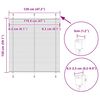 vidaXL Store pliss&eacute; cr&egrave;me 120x150cm largeur du tissu 119,4cm polyester