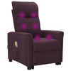 vidaXL Fauteuil de massage Violet Tissu