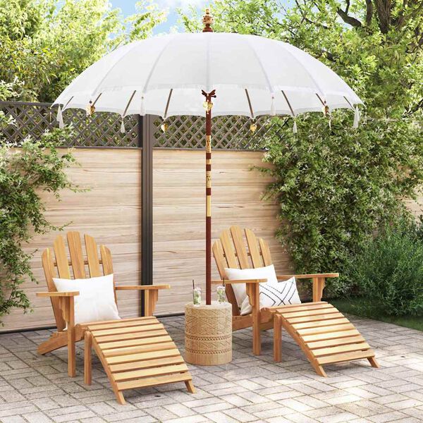 vidaXL Parasol balinais Cr&egrave;me 215 x 215 x 260 cm