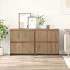 vidaXL Buffets 2 pcs ch&ecirc;ne artisanal 70 x 41 x 75 cm Bois d'ing&eacute;nierie