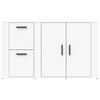vidaXL Buffet Blanc 100x33x59,5 cm Bois d'ing&eacute;nierie