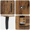 vidaXL Haut Armoire avec tiroir 2 pcs Bois Ancien Bois d'ing&eacute;nierie