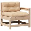 vidaXL Salon de jardin 7 pcs avec coussins Bois de pin massif