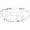 vidaXL Table basse Ch&ecirc;ne noir 100 x 100 x 40 cm Bois d'ing&eacute;nierie