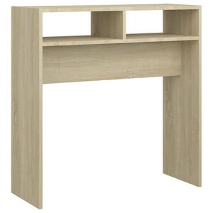 vidaXL Table console ch&ecirc;ne sonoma 78x30x80 cm bois d'ing&eacute;nierie