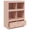vidaXL Buffet haut rose 67x39x95 cm acier